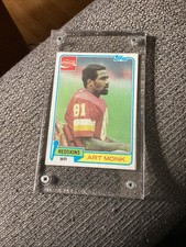 1981 Topps Football #194 Art Monk Rookie RC - Hard Case