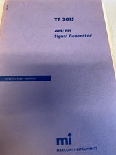 MARCONI TF2015 AM/FM SIGNAL GENERATOR MANUAL