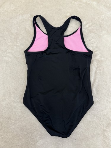 TYR CHILD SIZE Black Open Back One Piece Swim Suit Size CHILD MEDIUM (7/8) - Picture 9 of 12