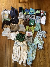 Large Lot Of 45 Baby Boy Clothes 3 Months Mixed Items Spring/Summer