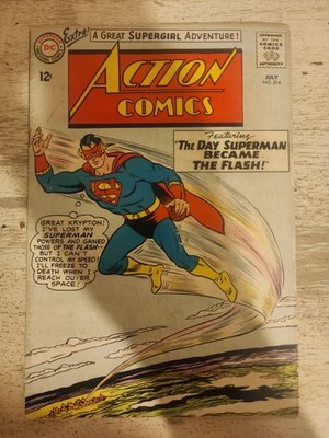 Action Comics #314 (DC Comics July 1964) Superman became the flash. 5.5 