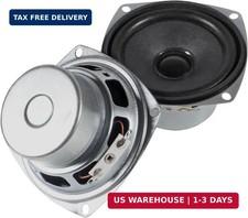 2PCS 10W Mini 3" HiFi Full Range Speaker 8 Ohm Anti-Magnetic Audio 2.0/2.1 Home