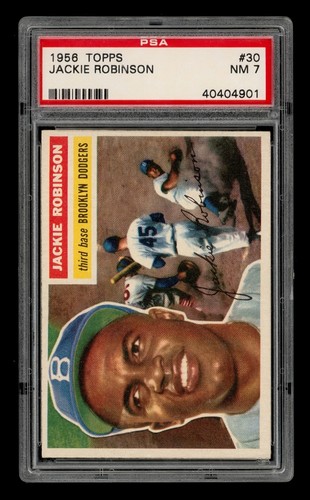 1956 Topps Set-Break # 30 Jackie Robinson PSA 7 NM