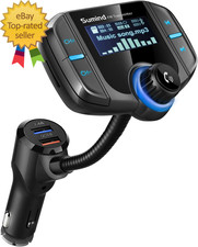 Wireless Radio Adapter Hands-Free Car Kit with 1.7 Inch Display QC3.0