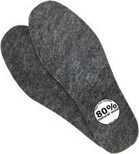 Wool Felt Insoles Warm Soft Insert for Boots and Shoes Unisex