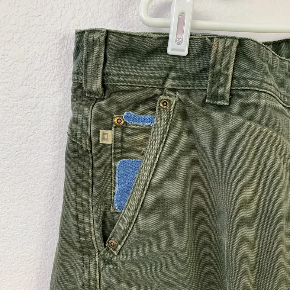 Vintage Cabela's Green Twill Jeans Pants 905943 44x32 - Image 2 of 4