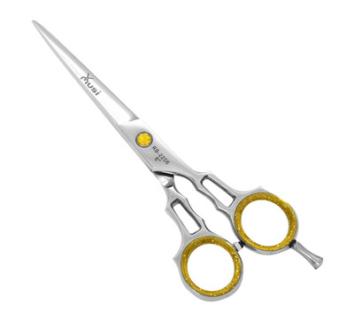6-Inch Professional Hair Cutting Scissors Razor Edge Gold Glitter Shears   the u
