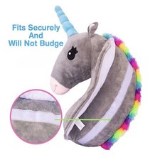 Unicorn Seat Belt Pillow Kids Cover, Vehicle Shoulder Pads, Car Seatb...
