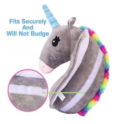 Unicorn Seat Belt Pillow Kids Cover, Vehicle Shoulder Pads, Car Seatb...