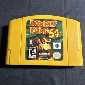 Donkey Kong 64 (Nintendo 64 N64) Yellow Game Cartridge Only - Tested & Working