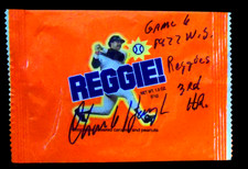 CHARLIE HOUGH SIGNED REGGIE BAR WRAPPPER Jackson Yankees LA Dodgers 1977 Game 6