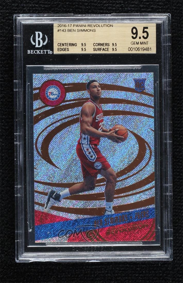 2016-17 Panini Revolution Rookies Ben Simmons #143 BGS 9.5 GEM MINT 6fs