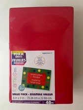 Foamies Brand 6x9 Value Pack Foam Sheets 40 pc Multicolor NEW