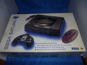 Sega Saturn system console Virtua Fighter in box bundle Nights Play Import READ