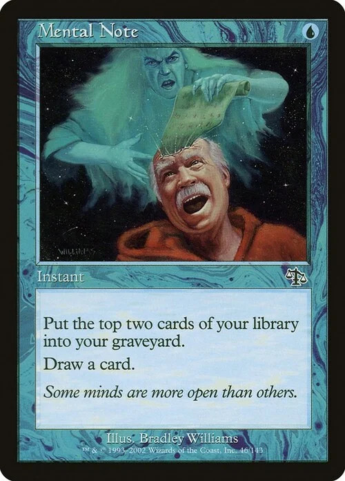 Magic The Gathering MTG MENTAL NOTE Judgment NM Near Mint