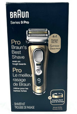 Braun Series 9 Pro Wet Or Dry Shaver Kit With Charging Stand Gold - Model 5793