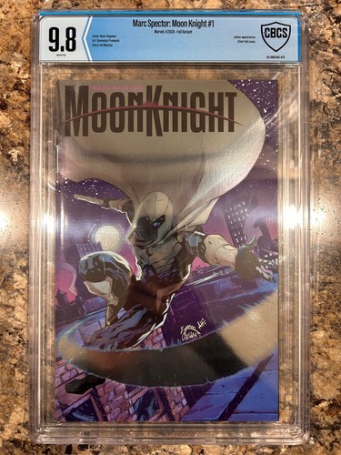 Marc Spector Moon Knight #1 Stegman Foil Cover CBCS 9.8 NM/M Graded Marvel Comic