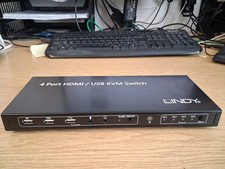 Lindy KVM Switch 4 Port HDMI USB 2.0 & Audio