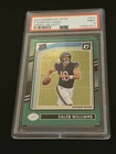 2024 Donruss Optic Caleb Williams Green Velocity Rated Rookie #201 PSA 9