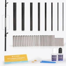 Fishing Rod Repair Kit Complete, Easy&Quick Approach to Repair Broken Fishing...