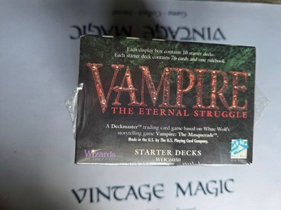 未開封 Vampire the Eternal Struggle Starter Jyhad - Vampire The Eternal Struggle - Sealed NEW Deck