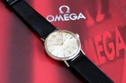 VINTAGE OMEGA SEAMASTER 14K G.FILLED AUTOMATIC CAL. 550 SILVER DIAL MENS WATCH