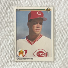 Upper Deck 1990 Star Rookie Chris Hammond RC #52 Cincinnati Reds Baseball Card. rookie card picture