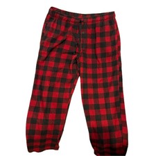 George Red Black Checked Sleepwear Pants Mens XL
