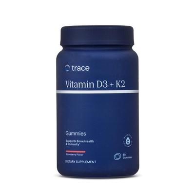 Trace Minerals Vitamin D3 + K2 Gummies - Bioavailable Vitamin Blend for Bone, He