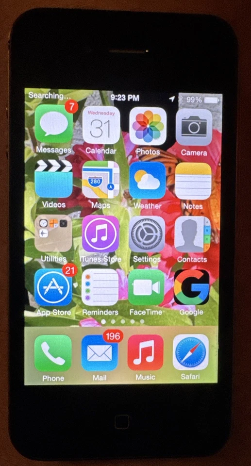 iPhone 4 Black (Verizon) A1349 16GB CDMA Fast Ship Good Used IOS 7.1.2 35 Apps - Image 2 of 4