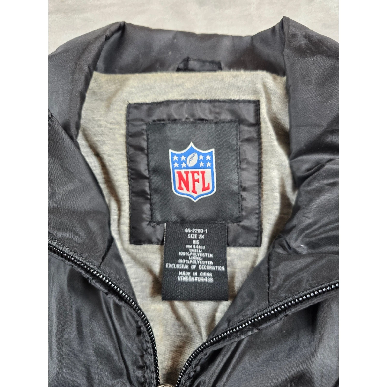 NFL Steelers Windbreaker Jacket Mens 2XL Black Yellow Polyester G-III Apparel - product detail image 5