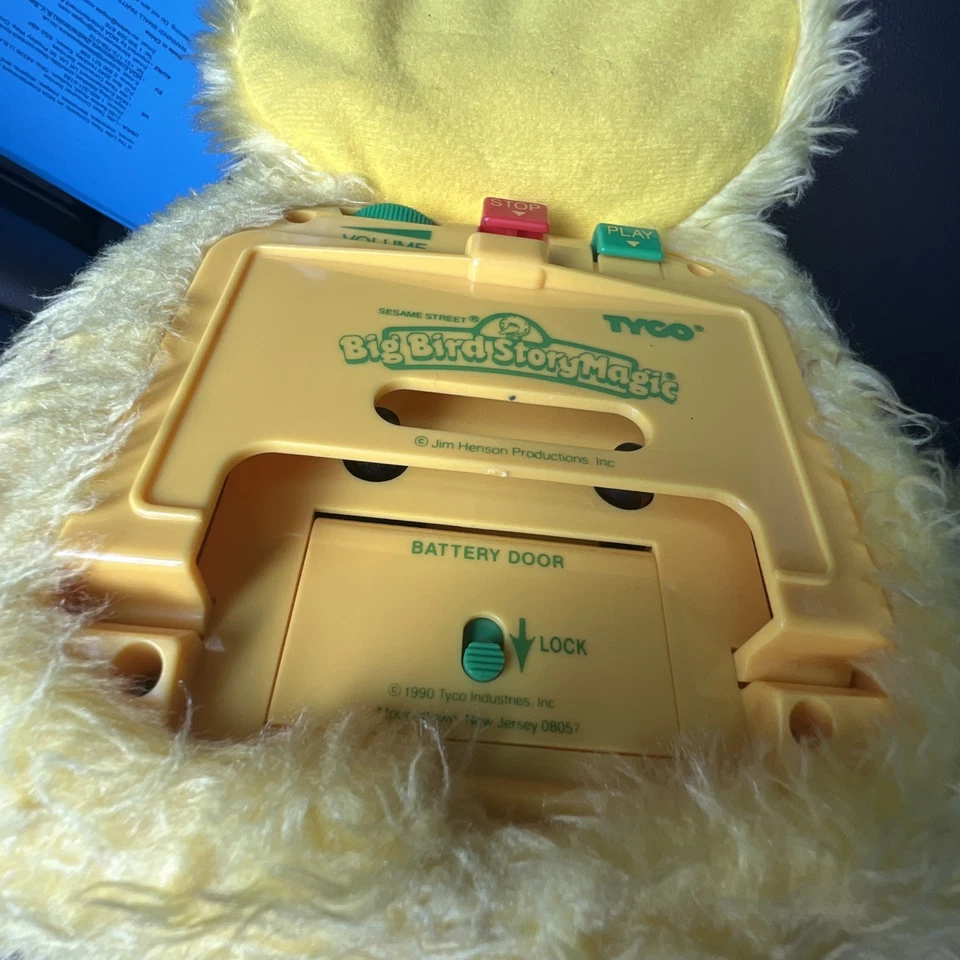 Reproductor de casete Ideal Big Bird Story Magic Sesame Street 1986 de colección sin cintas Foto 4 de 4