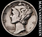 1939-D Mercury Dime- Silver- Scarce Better Date- No Reserve #K2092
