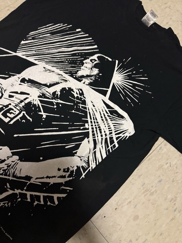 Vintage Batman T Shirt 1997 DC Comics Frank Miller Mega Print Black and White XL - Picture 4 of 8