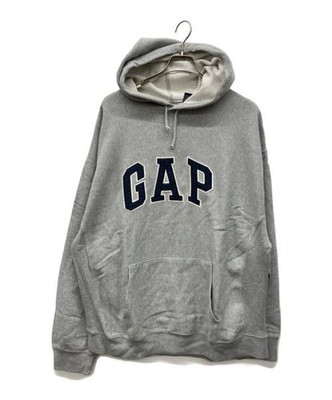 GAP 90s Logo Sweatshirt Hoodie Gray XL Men's Used Vintage Drawstring