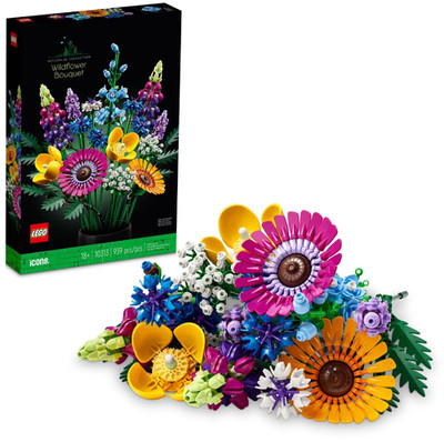 LEGO Icons Wildflower Bouquet 10313 Artificial Flowers (939 Pcs)