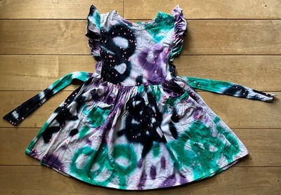Kinderkleid Batik Gr.116 Baumwolle Handarbeit Bali Kunsthandwerk 