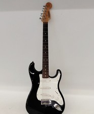 Fender Starcaster Electric Guitar Black Stratocaster Style Rosewood Neck