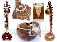 Handgefertigte Royal Bird Teakholz Sitar Ravi Shankar Stil + Fiberglasgehäuse...