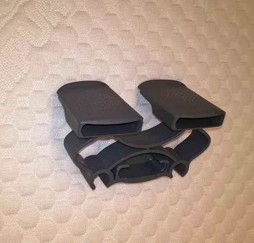 20 Pezzi Supporti per Rete a Doghe da 53 mm, Adatti per Letti Singoli e Matrimoniali, in Polietilene ad Alta Densità, Resistenti e Durevoli, Colore Nero - Accessori Essenziali per il Tuo