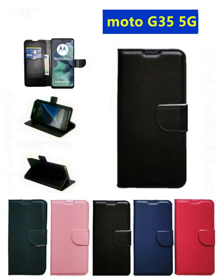 COVER CUSTODIA A LIBRO CHIUSURA CLIP MAGNETICA PER Motorola moto G35 5G