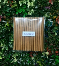 Tuberose Incense Dhoop Sticks -100% Natural bambooless Incense Dhoop Sticks 