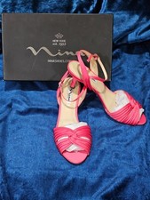Nina Chezare Satin Peep Toe Evening/Cocktail Pump Shoe NIB Kisses Luster Pink 
