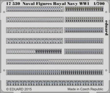 Eduard Models 1/700 Royal Navy Naval Figures (1 Photo-Etched Sheet)