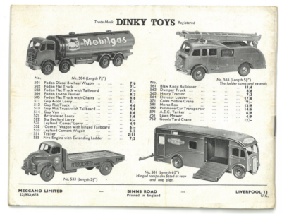 Catalogue Dinky / Meccano / Hornby 1935 - Pour Revendeur Meccano - Original