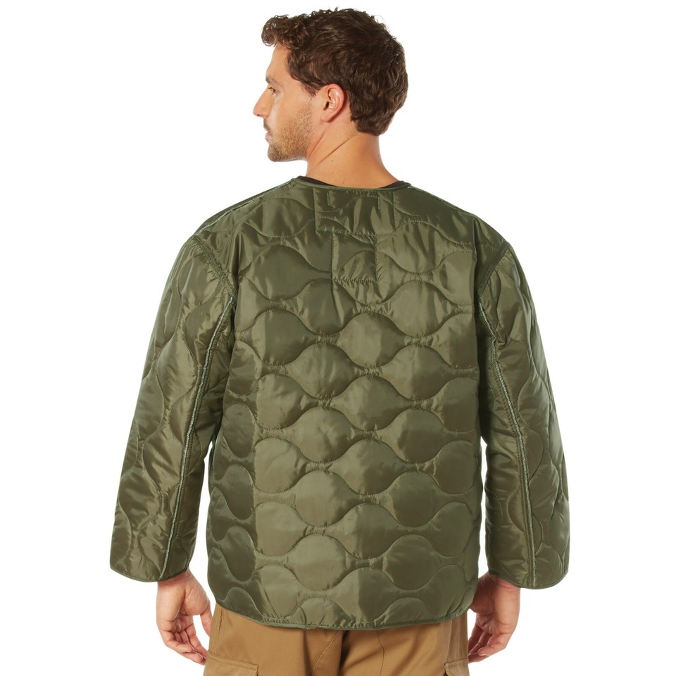 Rothco Insulated M-65 Padded Liner Button-In Military Field Jacket Army ...