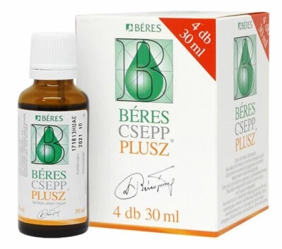 BERES Drops Beres Csepp Plus 4x30ml Immune System Dietary Supplement UK Stock
