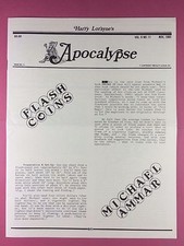 Harry Lorayne's Apocalypse - Magier Newsletter Vol.6/No.11 - 1983 - Magisch
