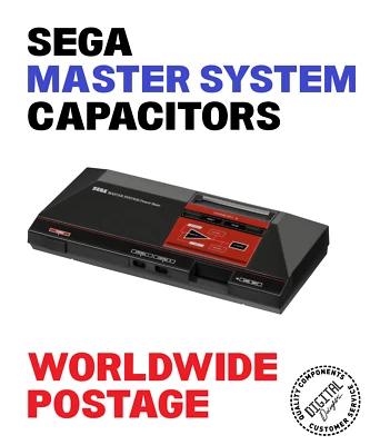 RUBYCON, NICHICON, PANASONIC ETC. Sega Master System Powerbase PAL VA3 / Complete 18 x Cap Kit / Repair Kit