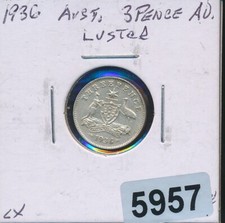 AUSTRALIA - 3 PENCE - SILVER  - 1928 - AU-UNC - #5906 - SCARCE